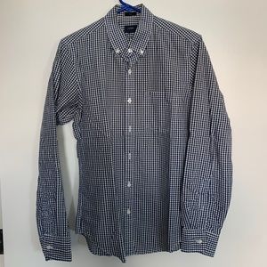 J. Crew Blue/White Checkered Button Up